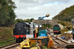 107.2021-10-22-One-loco-in-80078-and-one-loco-out-80104.-107-Corfe-Castle.-