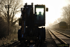 2022 January 13 Corfe Castle station track renewal. Day 4