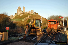 016.2022-01-17-Corfe-Castle-station-track-renewal-DAY-6.-16-On-the-way-to-Corfe-Castle.-