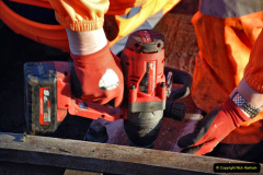 033.2022-01-17-Corfe-Castle-station-track-renewal-DAY-6.-33-On-the-way-to-Corfe-Castle.-