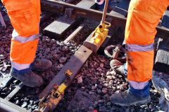 068.2022-01-17-Corfe-Castle-station-track-renewal-DAY-6.-68-On-the-way-to-Corfe-Castle.-