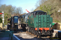 097.2022-01-17-Corfe-Castle-station-track-renewal-DAY-6.-97-On-the-way-to-Corfe-Castle.-