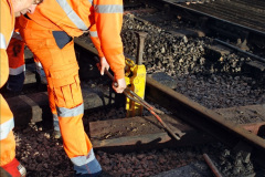 055.2022-01-19-Corfe-Castle-station-track-renewal-DAY-8.-55-On-the-way-to-Corfe-Castle.-