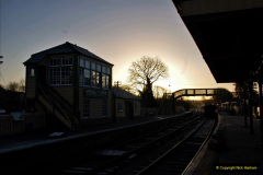 2022 January 20 Corfe Castle station track renewal. DAY 9