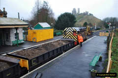 2022 January 11 Corfe Castle station track renewal. Day 2 