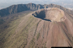 aerial view of scenic mount vesuvius, Naples in Campania, Italy