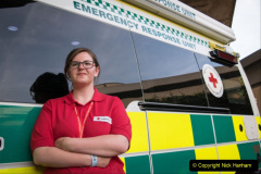 Aimee Thomas, 22, from north Wales, an emergency response officer, has been volunteering at the Westway rest centre, helping people affected by the Grenfell Tower fire. ©BritishRedCross/SamSmith