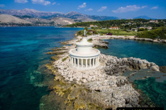One of the most famous attractions in the area of Argostoli is the Lighthouse of Agioi (Saints) Theodoroi. It is located just a bit off the well-known sinks and right at the entrance of the bay of Argostoli. The Lighthouse of Saint Theodoroi was built in 1928 and joined the network of lighthouses in Greece in 1863. It is the work of J. P. Kennedy. In the earthquake of 1953 the lighthouse was destroyed, only to be reconstructed afterwards, according to the initial plans. Location, Kefalonia island, Greece (Photo by Nicolas Economou/NurPhoto via Getty Images)